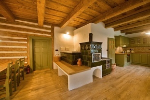 Chalupa sauna a kachlová kamna - Žďárské vrchy