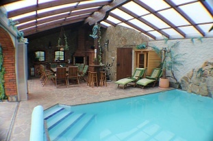 Jihočeská wellness chalupa - vyhřívaný bazén