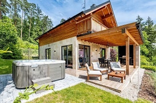 Luxusní chata s vířivkou - řeka Sázava - Samechov