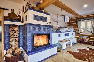 Roubenka sauna a kachlová kamna - Velká Úpa