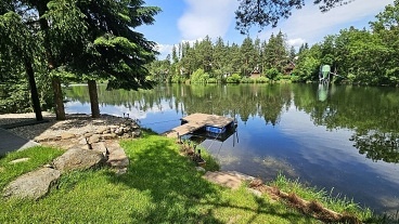 Chata s wellness u rybníka - Dalešická přehrada