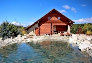 Kanadský srub s koupacím jezírkem - Blansko