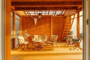 Chalupa s bazénem - hrad Tolštejn - Lužické hory