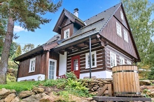 Roubenka sauna a kachlová kamna - Kašperské Hory
