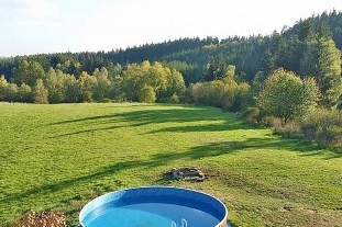 Chata s bazénem - hrad Landštejn - Česká Kanada