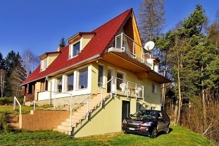 Chata s bazénem - hrad Landštejn - Česká Kanada