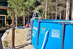 Chata bazén a sauna - hrad Landštejn - Česká Kanada