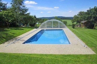 Chalupa Orlík nad Vltavou - bazén a sauna