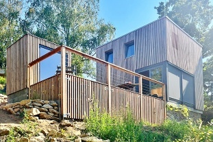 Wellness chata - Glamping s výhledem - hrad Lipnice