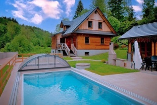 Dvě chalupy a bazén - Králický Sněžník - Sky Bridge