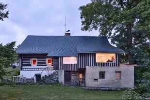 Nový objekt: Roubenka Lesní ráj - kamna s pecí a koupací sud 6C-169