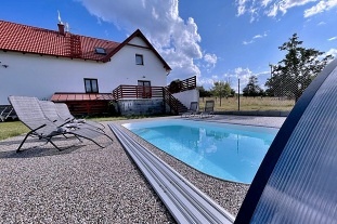 Chalupa wellness a bazén - Šumava - hrad Kašperk