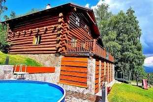 Horský srub - bazén a vířivka - Jeseníky - Kraličák