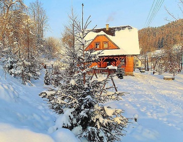 Valašská roubenka - cyklostezka Bečva - Beskydy