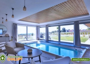 Chalupy s vnitřním bazénem – bazén celoročně jen pro vás